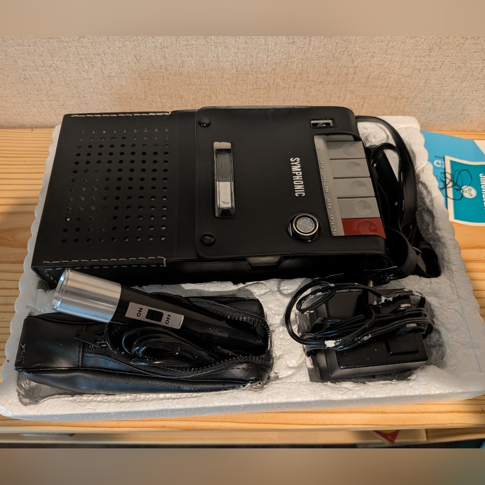 Symphonic Solid State Cassette Tape Recorder Box - Bright Blue - Picture 4 of 4